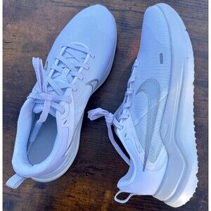 Nike Downshifter 12 White Metallic Silver Women’s Running Shoes 9.5 DD9294-100